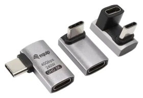 Equip 133478 / USB-C adaptér 180 ° / USB4 / 40 Gbps / PD 240W / 3 ks (133478)