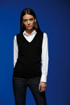 Daiber JN 656 Dámska sveterová vesta s výstrihom do V 02.0656 čierna black XXL