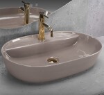 REA - Umývadlo na dosku Aura 61 Beige Shiny REA-U6381