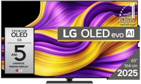 LG LG OLED evo AI OLED65G53LS televízor121,9 cm (48") 4K Ultra HD Smart TV Wi-Fi Čierny