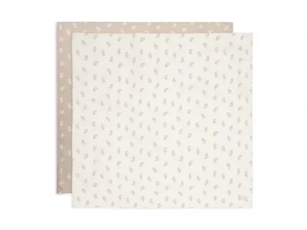 Jollein Plienky zavinovacie 115x115cm Twig Wild Rose 2ks (535-852-67042)