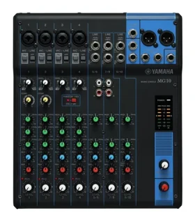 Yamaha MG10 čierna / Mixážny pult / 10 kanálov / Phantom power 48V / 24 bit / 192 kHz (CMG10YEM)
