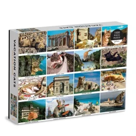 Galison Puzzle Mačky na prázdninách