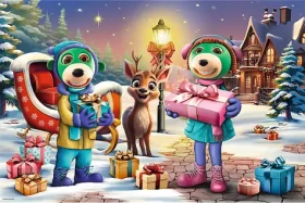 Trefl - Puzzle - Treflíci: Zimný čas MAXI