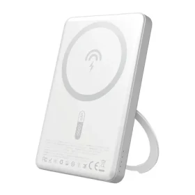 Dudao K28S 5000mAh strieborná / Powerbanka / USB-C / MagSafe / Stojanček / 20W (188207)