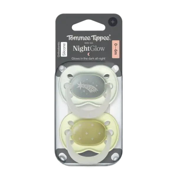 Tommee Tippee Night silikónový cumlík 0-6m 2ks - viac farebných variant (433662-T)