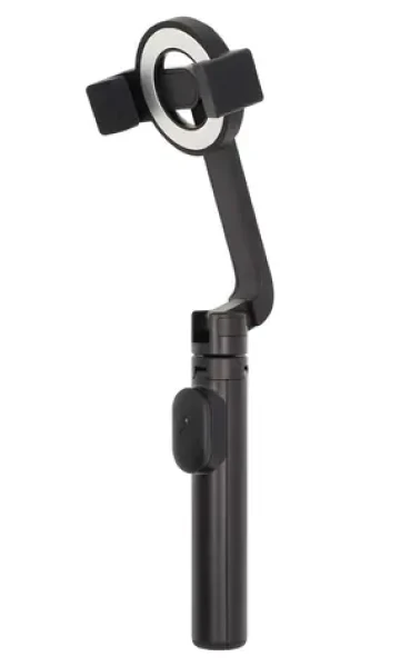 Nedis Selfie tyč 2v1 so statívom čierna / Bluetooth 5.0 / MagSafe / rozloženie 61 cm (SEST300BK)