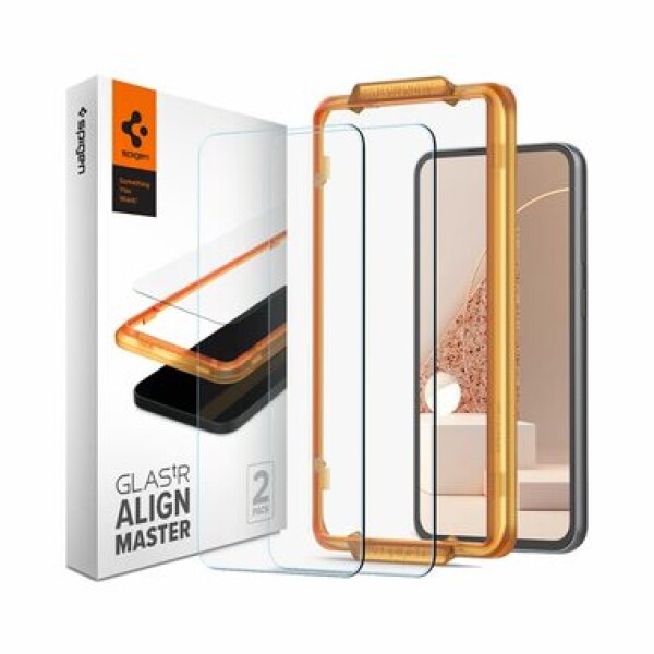 Spigen Glass tR AlignMaster 2 Pack ochranné sklo pre Samsung Galaxy S23 FE (AGL06986)