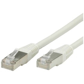Value 21.99.0110 RJ45 sieťové káble, prepojovacie káble CAT 5e F/UTP 10.00 m sivá PVC plášť 1 ks; 21.99.0110
