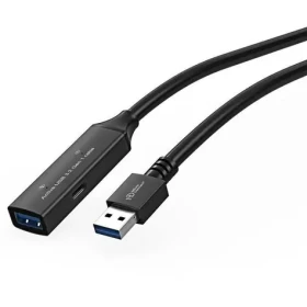 MicroConnect Active predlžovací kábel USB3.0 A (M) - USB3.0 A (F) 5m čierna / 5000Mbit/s (USB3.0AAF5A)
