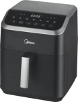 Midea MAD55000ADK čierna / Teplovzdušná fritéza / 1900 W / objem 5.5 l (MAD55000ADK)