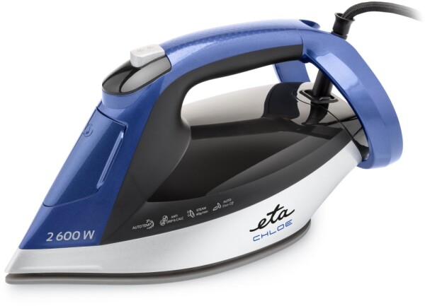 Eta ETA Steam Iron | ETA227690000 Chloe | Steam Iron | 2600 W | Water tank capacity 350 ml | Continuous steam 40 g/min | Silver/Blue