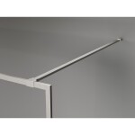 MEXEN/S - Kyoto-XF Sprchová zástena WALK-IN s rámom 80 x 202, dekor 10 mm, nikel kartáčovaný 800-080-104-97-30-X