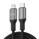 Rocoren Rýchlonabíjací kábel USB-C (M) - Lightning (M) Retro Series 1 m šedá (RCPBCL-RT0G)