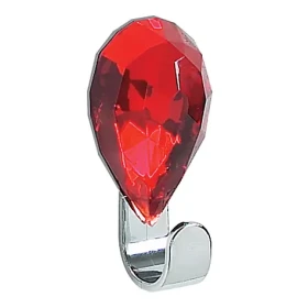 Spirella JEWEL samolepiaci háčik červený rubín / plast / 30 x 65 mm