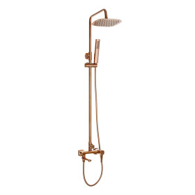 INVENA - Sprchový stĺp GLAMOUR, meď AU-05-B14-V