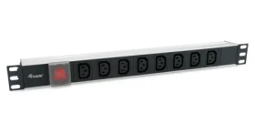Equip PDU čierna / Zásuvková lišta do racku / 1U / 8x IEC C13 / IEC C14 / 10 A / 2500 W (333310)