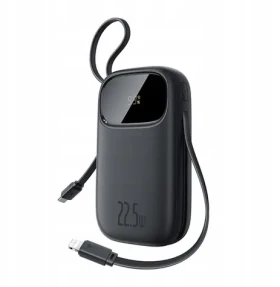 Baseus EnerFill FC31 10000mAh čierna / Powerbanka / 22,5 W / USB-C / USB-A / Lightning (P10082106123-00)