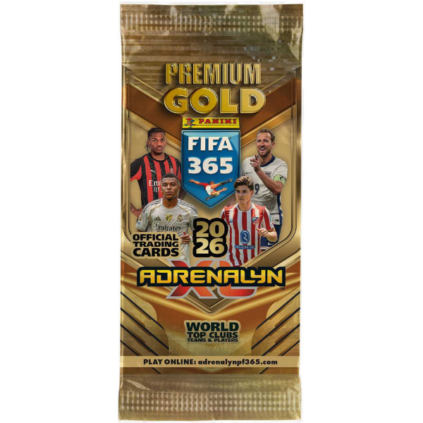 Panini FIFA 365 2025-2026 Adrenalyn karty Gold packet