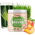 BLENDEA Supergreens prášok s príchuťou broskyňa 90 g
