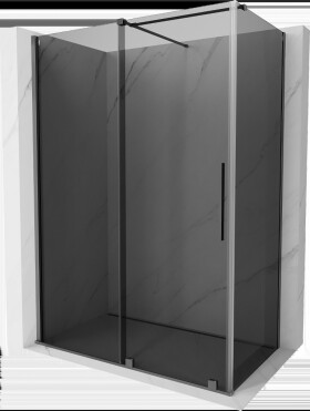 MEXEN/S - Velár sprchovací kút, posuvné dvere 150 x 85, grafit, grafit metal 871-150-085-41-95