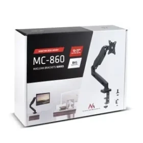 Maclean MC-860 čierna / Stolný držiak monitora / 13-27" / VESA 75x75-100x100 / nosnosť 8 kg (MC-860)