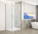 GELCO - TRINITY GOLD obdĺžnikový kút 800x900 pravý, matné sklo, GT5680-90MR-G GT5680-90MR-G
