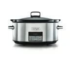 Crockpot CSC063X čierna / strieborná / Pomalý hrniec / 7,5 l / keramická misa / 320 W / časovač 20 h (100001771938)