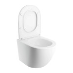 OMNIRES - Závesné WC OTTAWA SILENT POWER™ so sedadlom soft-close, 49 x 37 cm, matná biela OTTAWASPMWBM