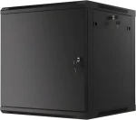 Lanberg WF01-6612-00B čierna / Nástenný rozvádzač / 19" / 12U / 600×600 mm / Kovové dvere / Flat pack (WF01-6612-00B)