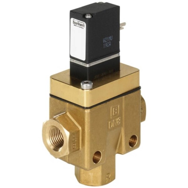 Bürkert servom riadený ventil 357625 6430 24 V/DC spojka G 1/4 Menovitá vzdialenosť 65 mm kľudová poloha otvorená 1 ks; 357625