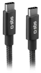 SBS USB-C - USB-C sivá / Kábel / Power Delivery 25 W / 1,5 m