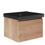 Kúpeľňová skrinka s umývadlom Naturel Savona 78x43x45 cm dub mat SAVONA80DHU1B SAVONA80DHU1B