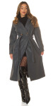 Sexy Koucla Musthave Coat with buttons anthracite Einheitsgroesse