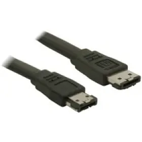 PremiumCord Kábel eSATA-eSATA, 50 cm, tienený, čierny (8592220004897)