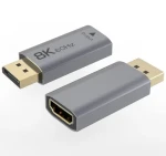 PremiumCord redukcia DisplayPort-HDMI Male-Female / Redukcia / 8K/60 Hz, 4K/144 Hz / pozlátené konektory (kportad30)