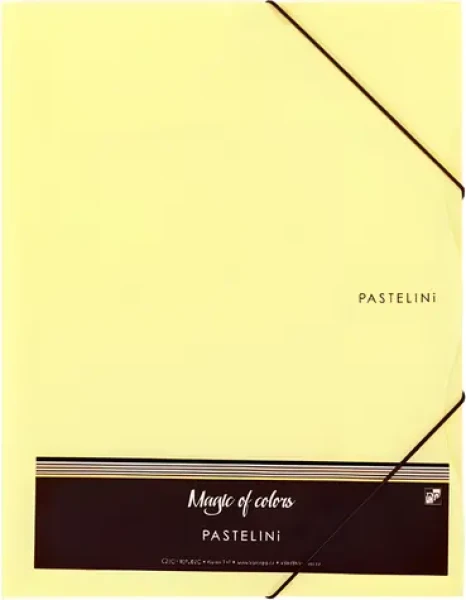 KARTON P+P Pastelini žltá / Zložka / A4 / guma, 3 chlopne (2-663)