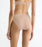 Dámske bavlnené tričko GO Daily Tai - BROWN - beige 00LZ - SLOGGI BROWN S