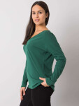 Dámska blúzka RV BZ 7315.39X Tmavo zelená - Rue Paris L/XL tmavě zelená