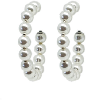 Oliver Weber Elegantné náušnice kruhy z perál Pearl Hoop 22921