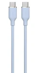 Devia Jelly Series silikónový kábel modrá / Kábel USB-C - USB-C / 1,2 m (6938595386671)