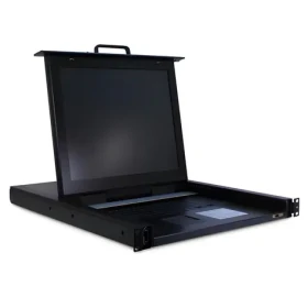Inter-tech 1708 LED 17" čierna / KVM konzola / VGA / USB, PS/2 / 8 Port / touchpad (88887213)