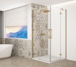 GELCO - TRINITY GOLD obdĺžnikový kút 1000x1100 rohový vstup, číre sklo, GT2210-11C-G GT2210-11C-G