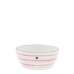 Bastion Collections Keramická mištička Pink Print 80 ml Srdce