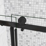 H K - Sprchovací kút DIAMOND BLACK 120x80 cm Ľ/P variant SE-DIAMONDBL12080