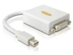 DeLock adaptér DisplayPort mini (samec) na DVI 24+5 (samica), biely (65129)