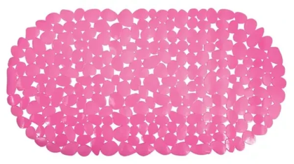 MSV GALETS protišmyková podložka do vane ružová / PVC / 35 x 68 cm