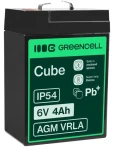 Green Cell Olovený akumulátor VRLA AGM 6V 4Ah / Batéria / Faston F1 / do UPS (AGM15)