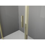 MEXEN/S - Exo sprchovací kút dvere krídlové 145 x 70, transparent, zlato 819-145-070-50-00