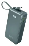 SBS 10000 mAh sivá / Powerbank / Power Delivery 20 W / LCD displej / integrovaný USB-C kábel (TTBB10000LCDTCPD20A)